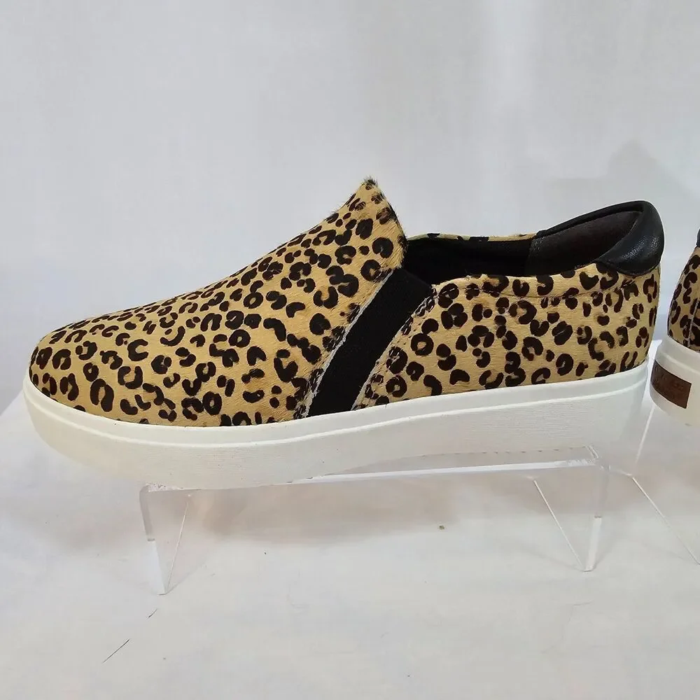 Dr. Scholls Espadrilles Leta Shoes Women's 11 M Tan Black Leopard Slip On NIB